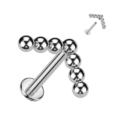 Titán labret chevron gyöngysorral