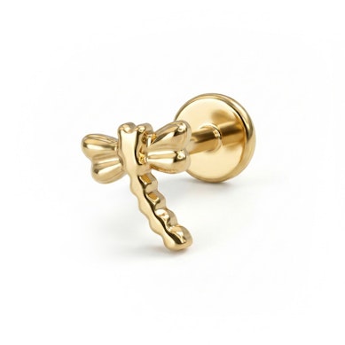 Szitakötő labret titánból