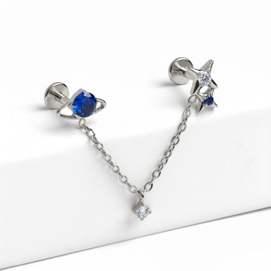 Kétrészes titán labret