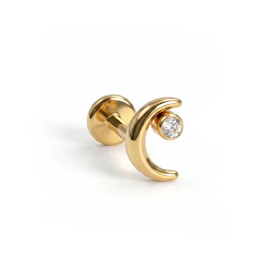 Titán labret holddal és csillaggal