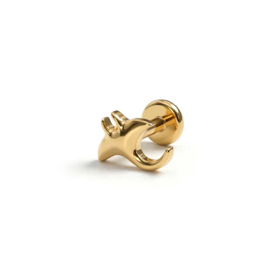 Manta rája formájú titán labret