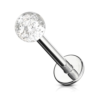 Labret akril golyóval