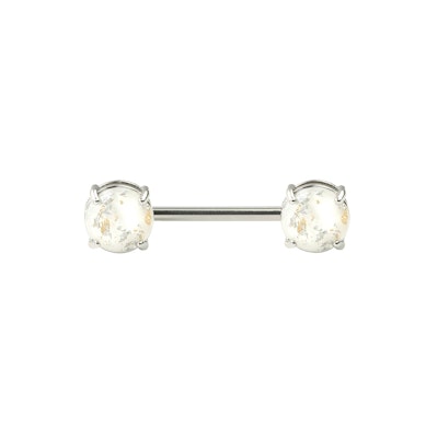 Mell piercing láva glitteres kővel