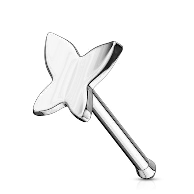 Orr peircing 14 karátos aranyból, pillangó dísszel