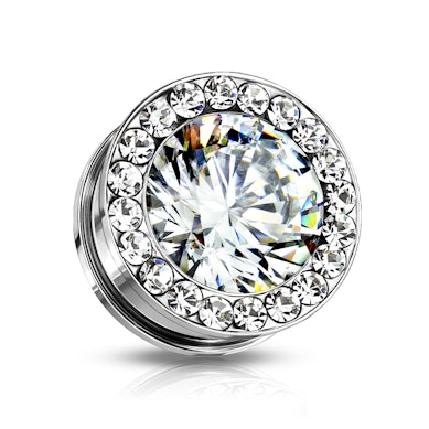 Plug, kő díszítéssel