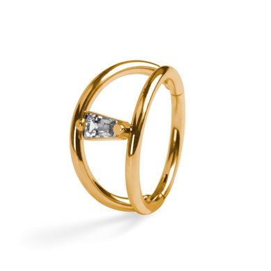 Titán dupla karika kővel összekötve