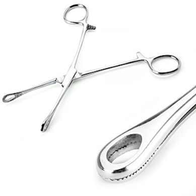 Foerster forceps ovál fogó