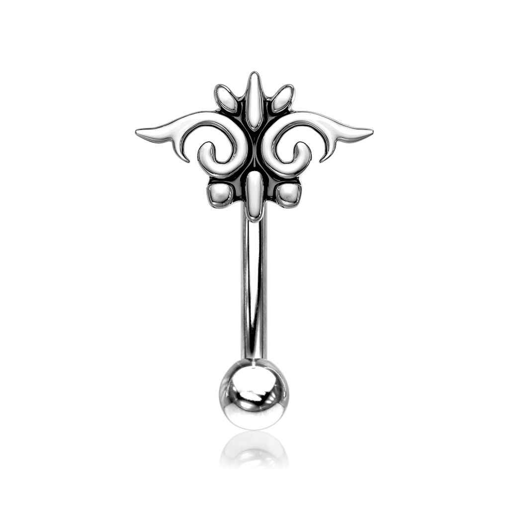 Hajlitott barbell tribal motivummal