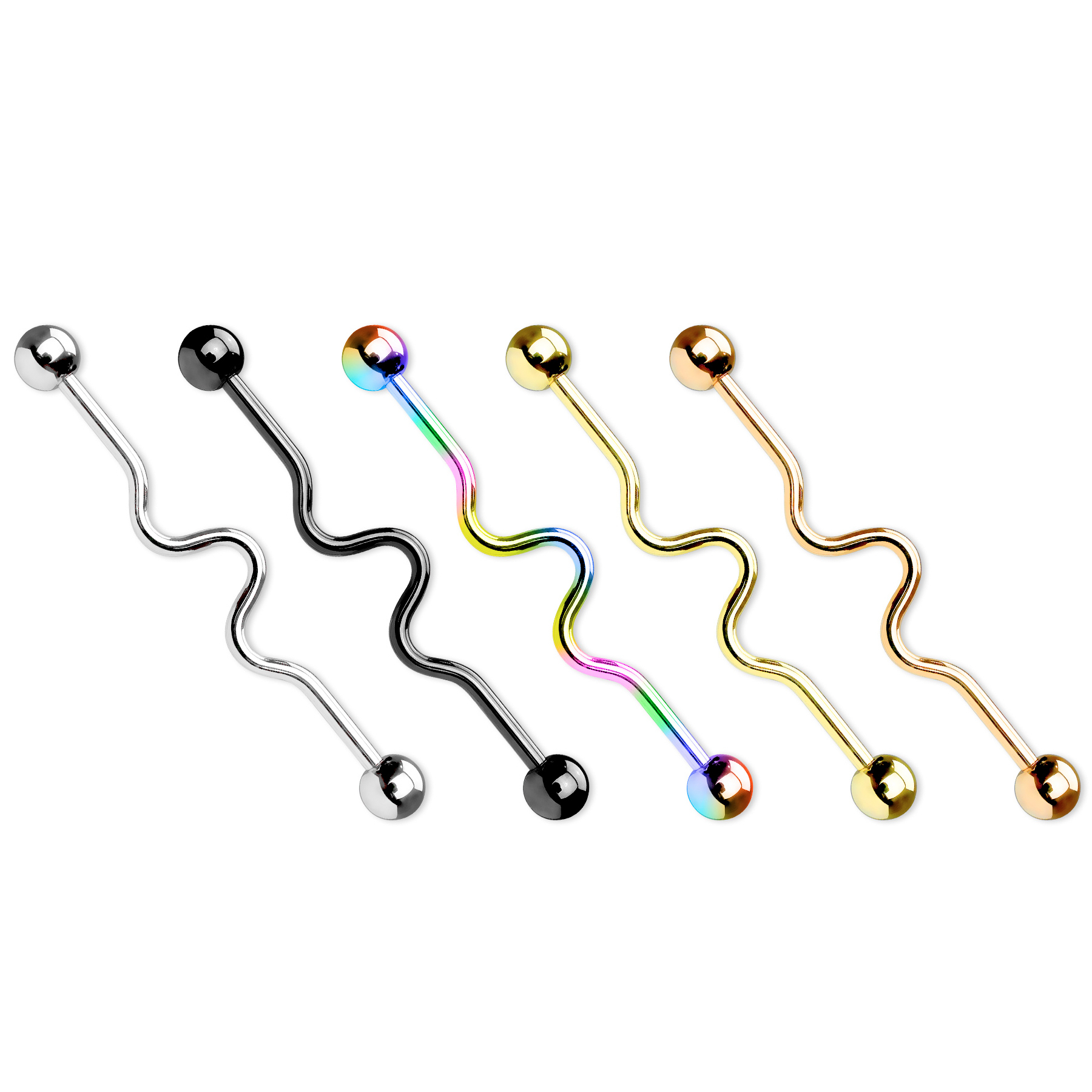 Industrial piercing hullámos szárral