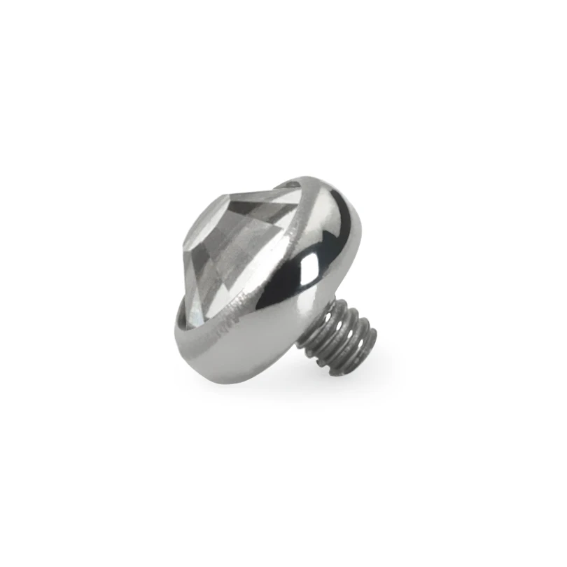Dermal anchor fej titánból, kővel