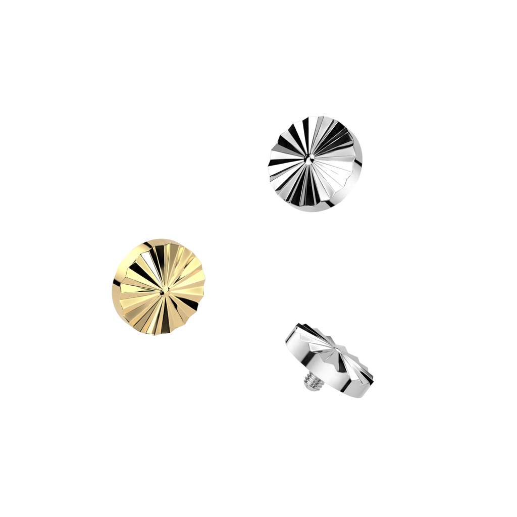 Gyémánt csiszolású dermál fej titánból