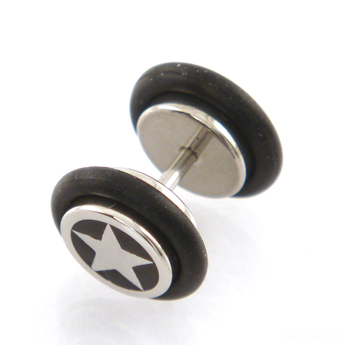 Fake plug csillag motívummal