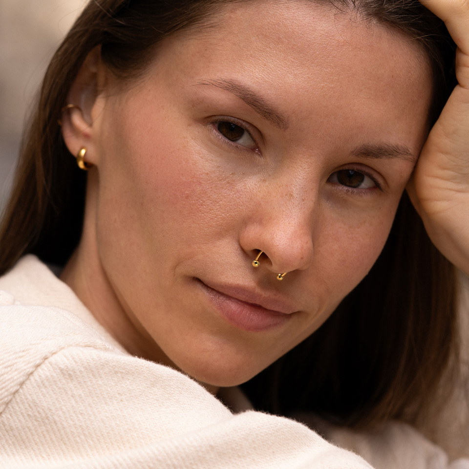 Titán patkó fazettás golyókkal