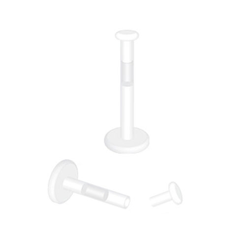 Átlátszó labret piercing