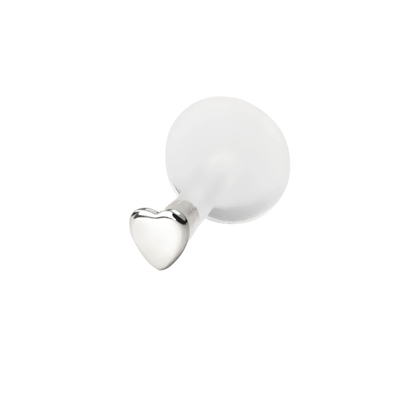 Labret szívecskével, bioplaszt szárral-14k fehérarany / PTFE