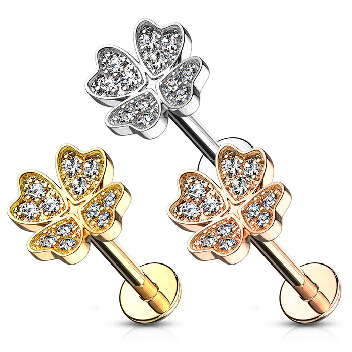 Labret négylevelű lóhere dísszel