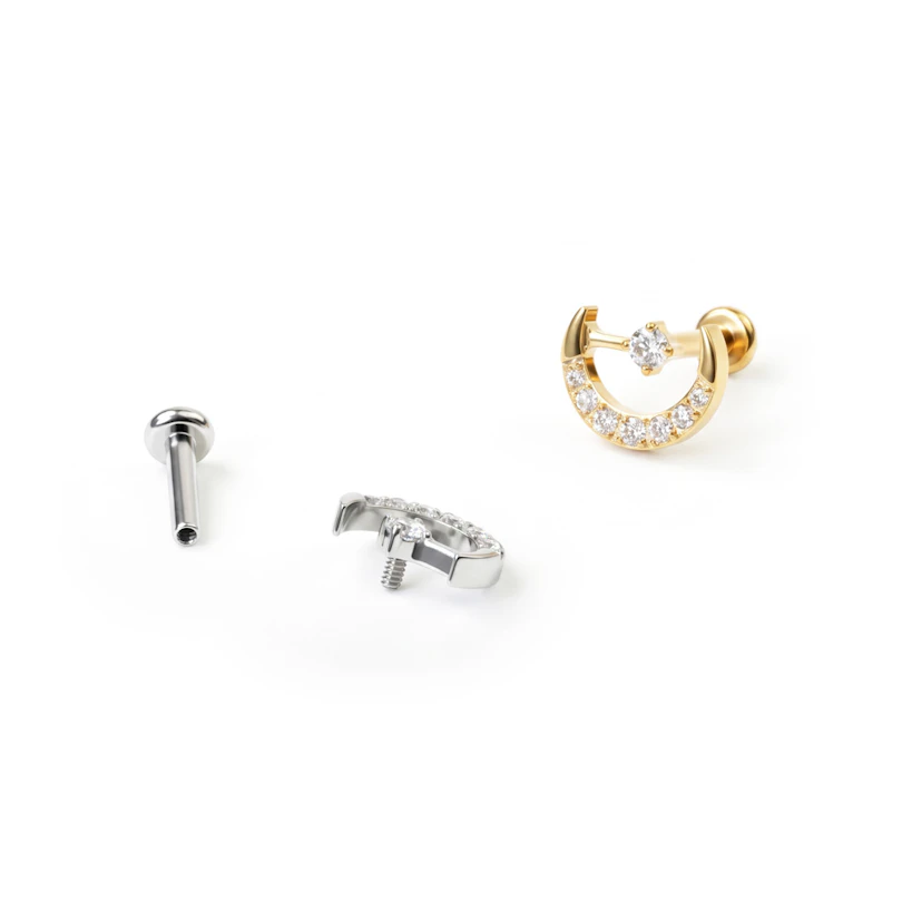 Titán labret hold és csillag mintával