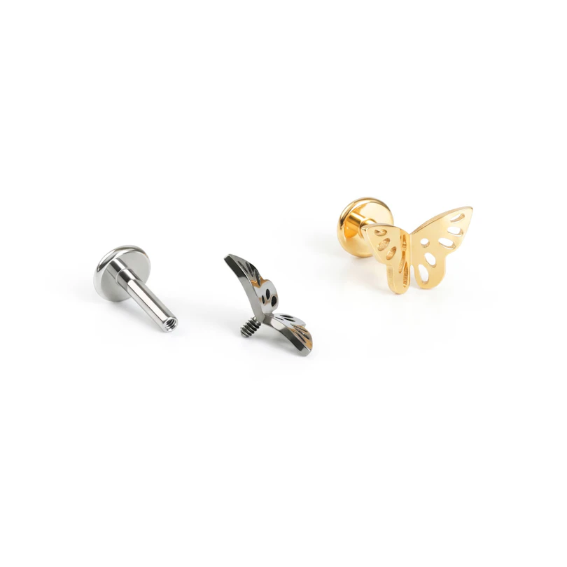 Pillangó labret titánból