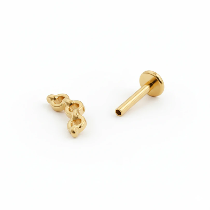 Láncos labret titánból
