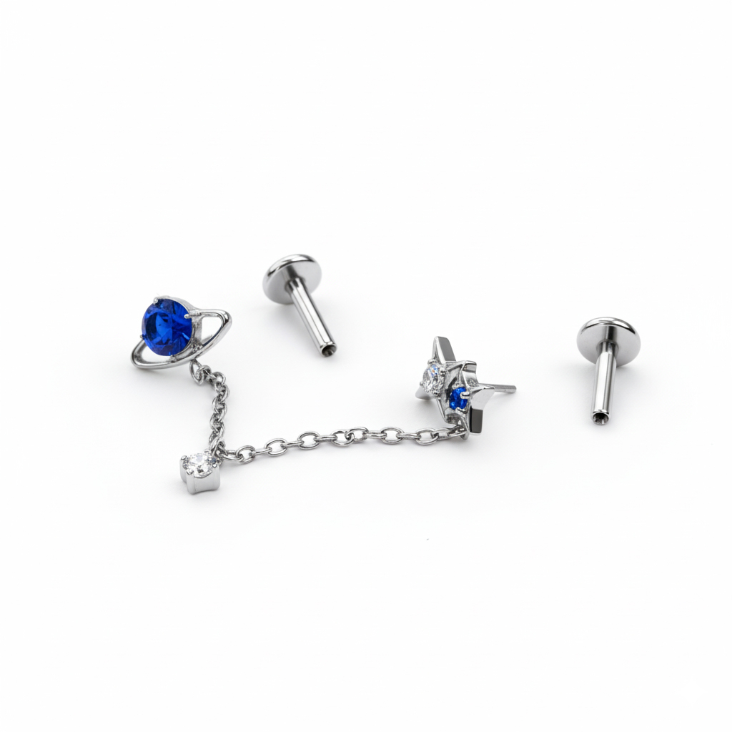 Kétrészes titán labret