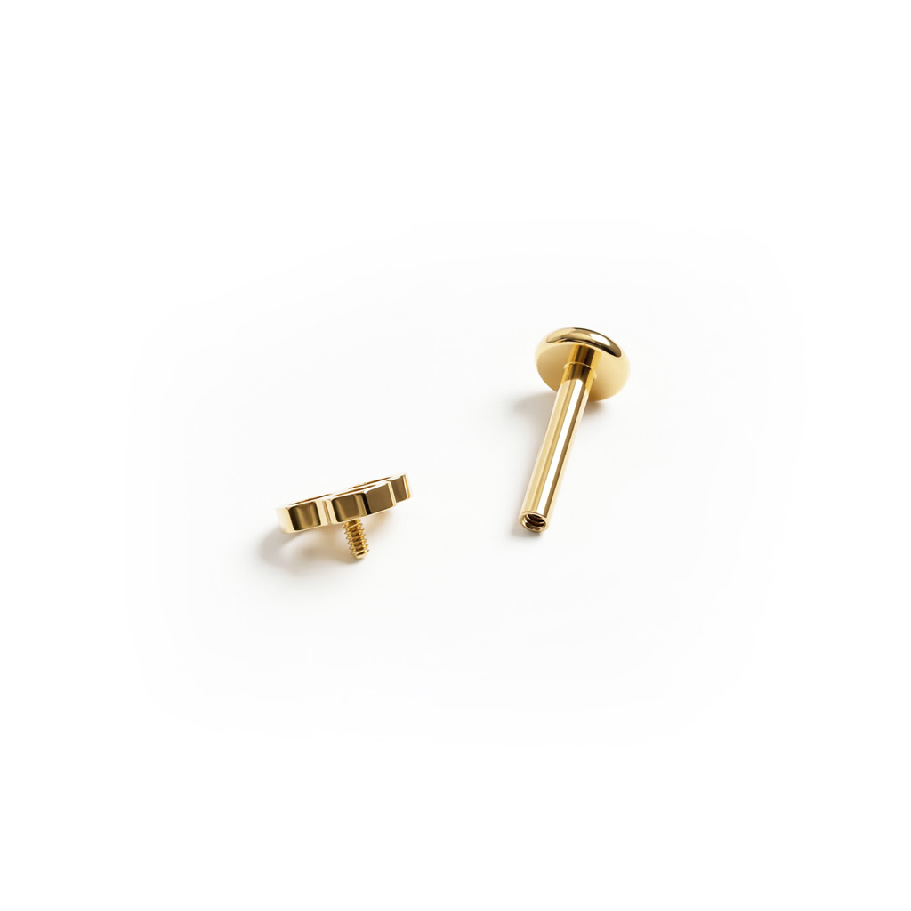 Méhsejtmintás titán labret