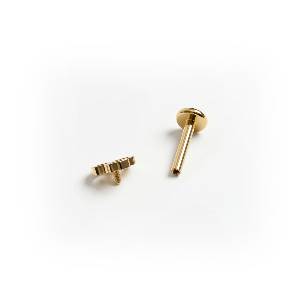 Méhsejtmintás titán labret