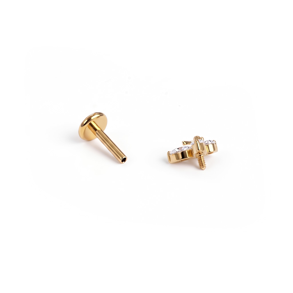 Dupla pillangós titán labret