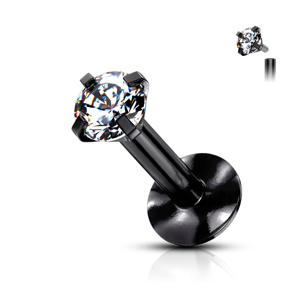 Labret, pici kővel és színes szárral