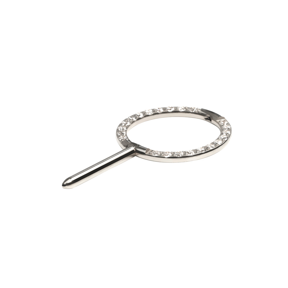 Titán mellbimbó clicker pavé kövekkel