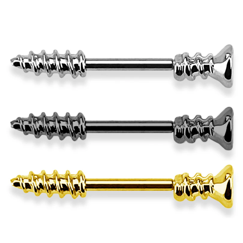 Mell piercing, csavar formájú
