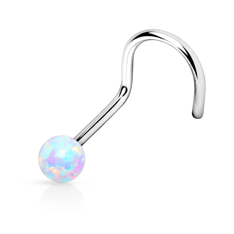 Orr piercing opál golyóval