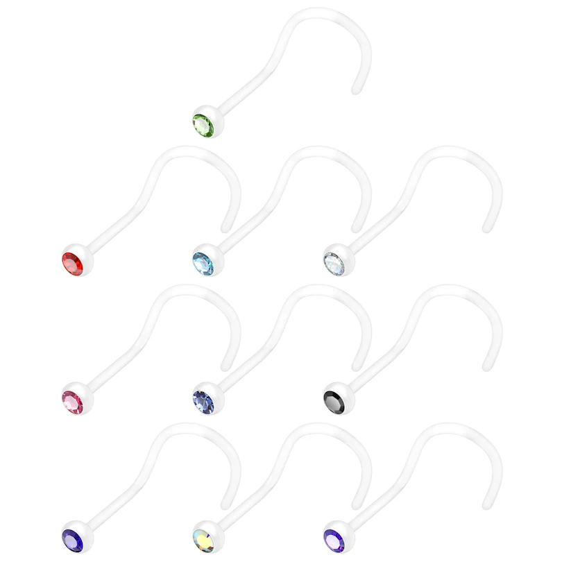 Orr piercing PTFE anyagból, különböző színekben