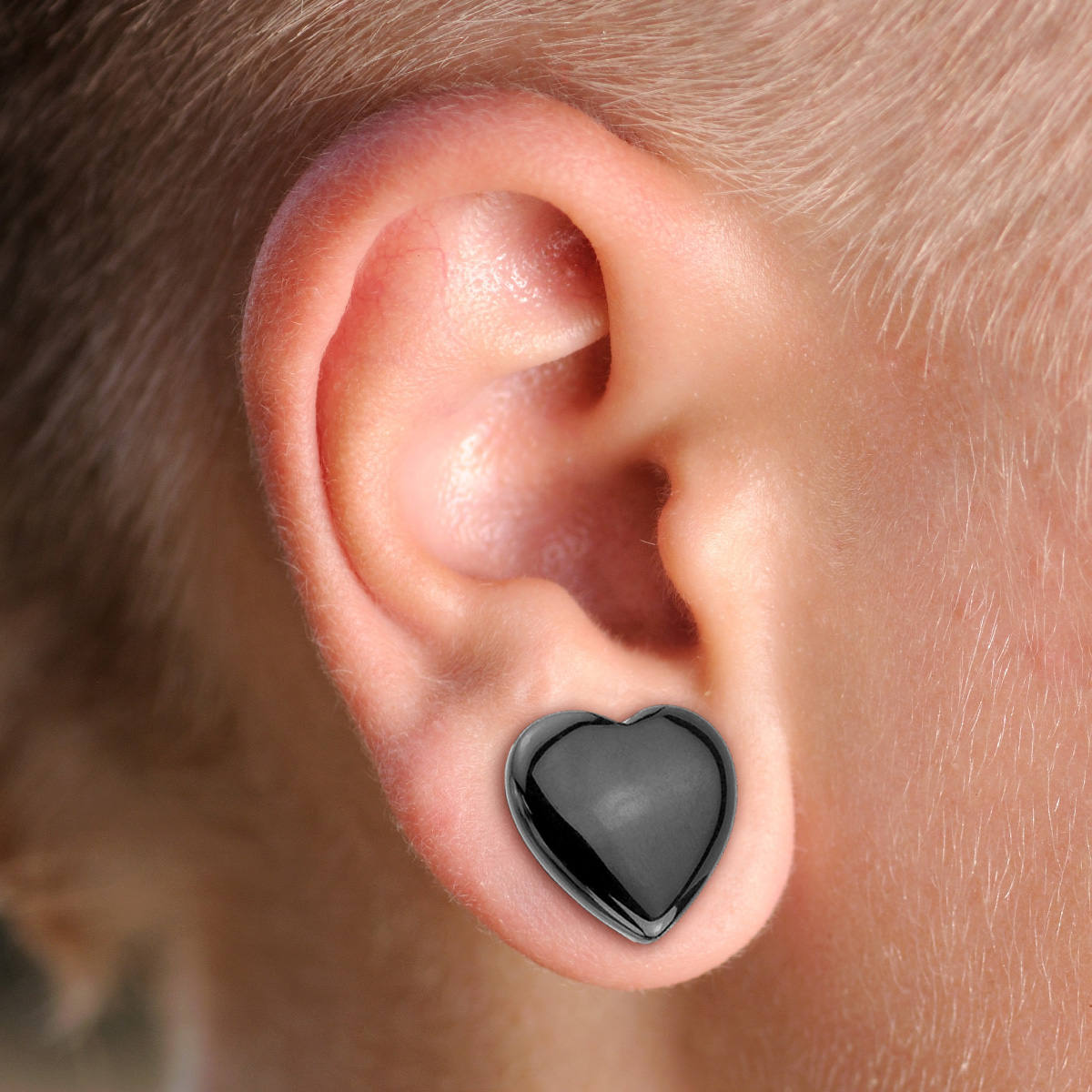 Plug ónix ásványból, szív formájú