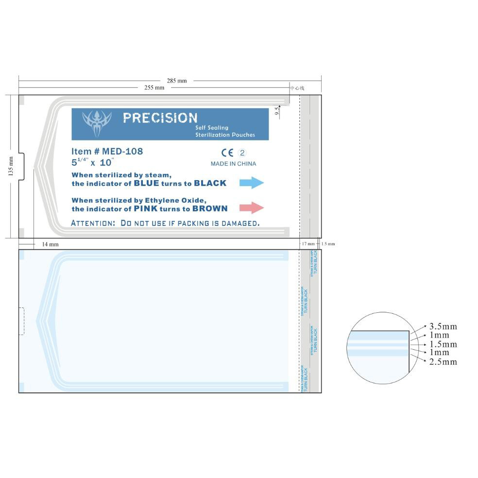 Önzáró sterilizáló zacskók