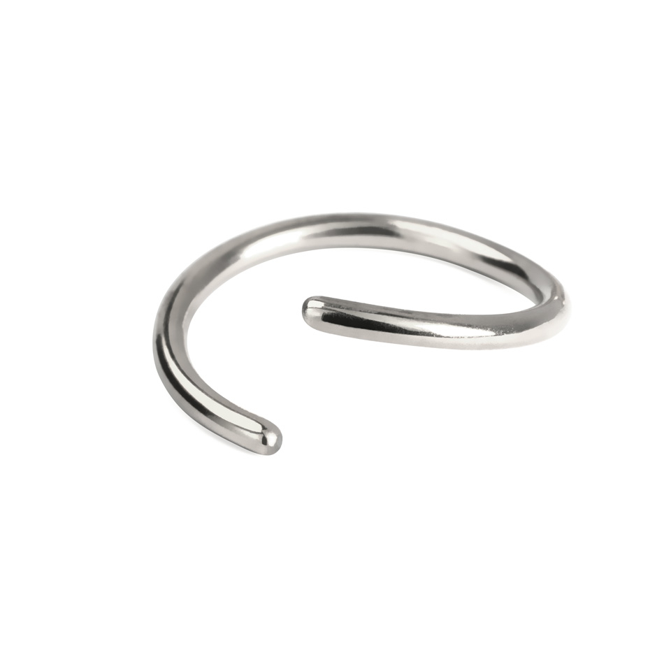 Végtelen karika piercing titánból