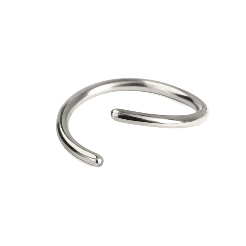 Végtelen karika piercing titánból