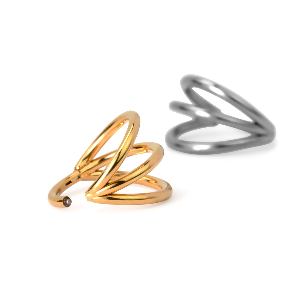 Hármas karika titánból