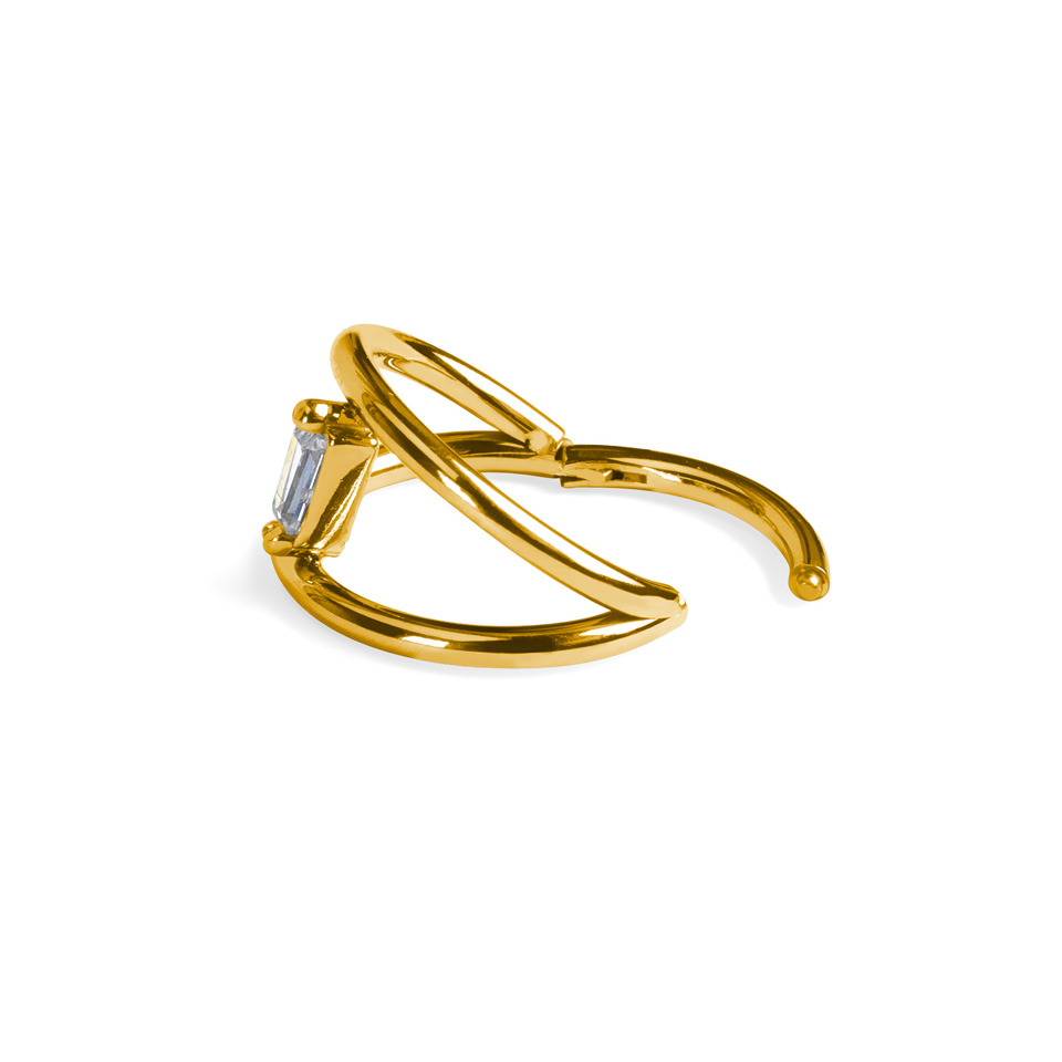 Titán dupla karika kővel összekötve