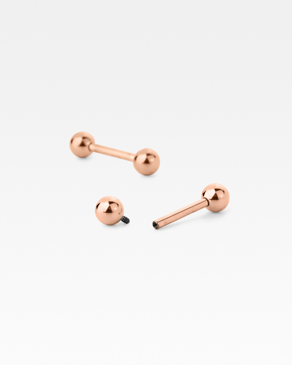 Barbell piercing golyó végekkel