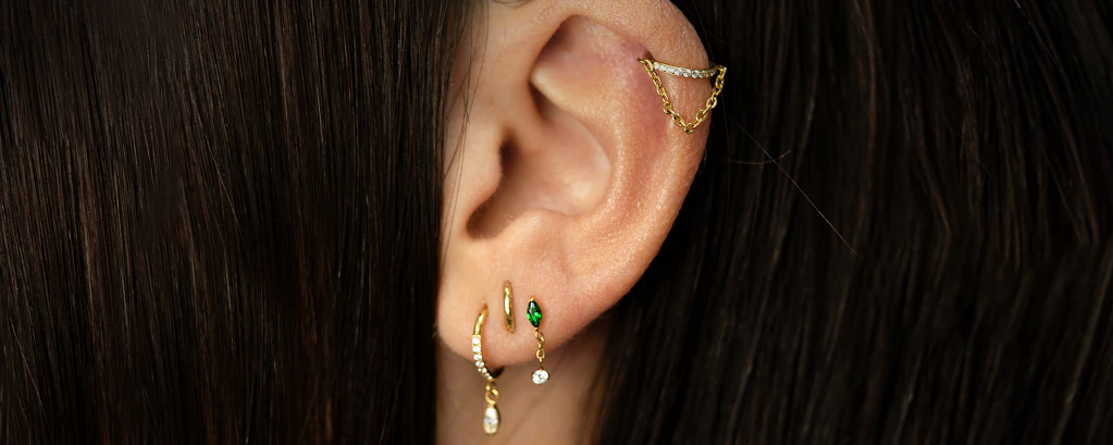 Titán helix piercingékszer