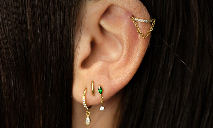 Titán helix piercingékszer